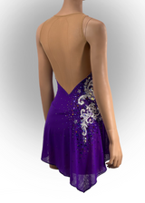 (READY2SHIP) 412 Custom Beaded Adult Small Purple