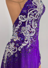 (READY2SHIP) 412 Custom Beaded Adult Small Purple