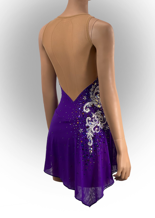 (READY2SHIP) 412 Custom Beaded Adult Small Purple