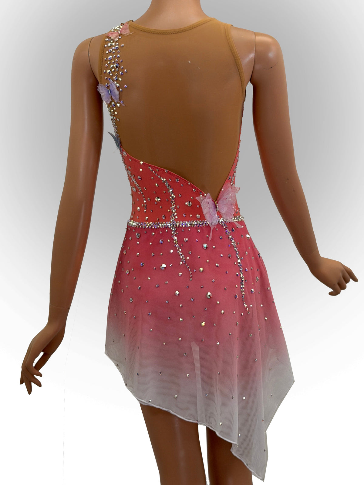 open lace back dress Dusty Pink Sequined V-Neck Cutout Mother of the Bride Dress – Dreamdressy main image 0