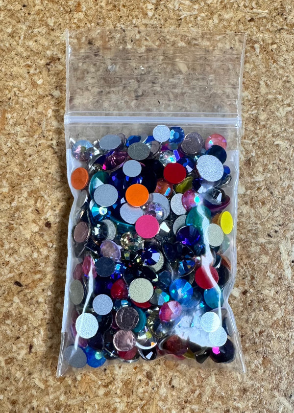 1.5x2 bag of mixed rhinestone crystals