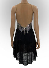 Black D412 Adult Small Beaded