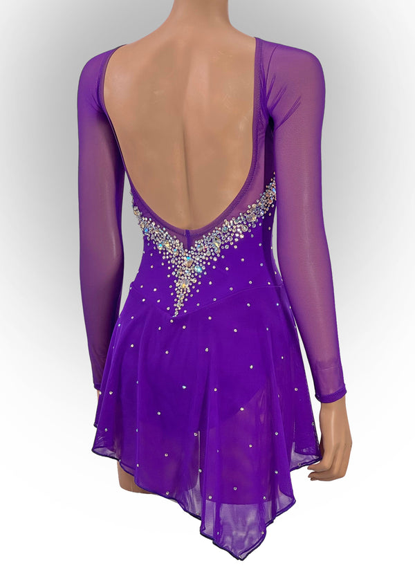 (READY2SHIP) 2135 Custom Beaded Adult Small Purple